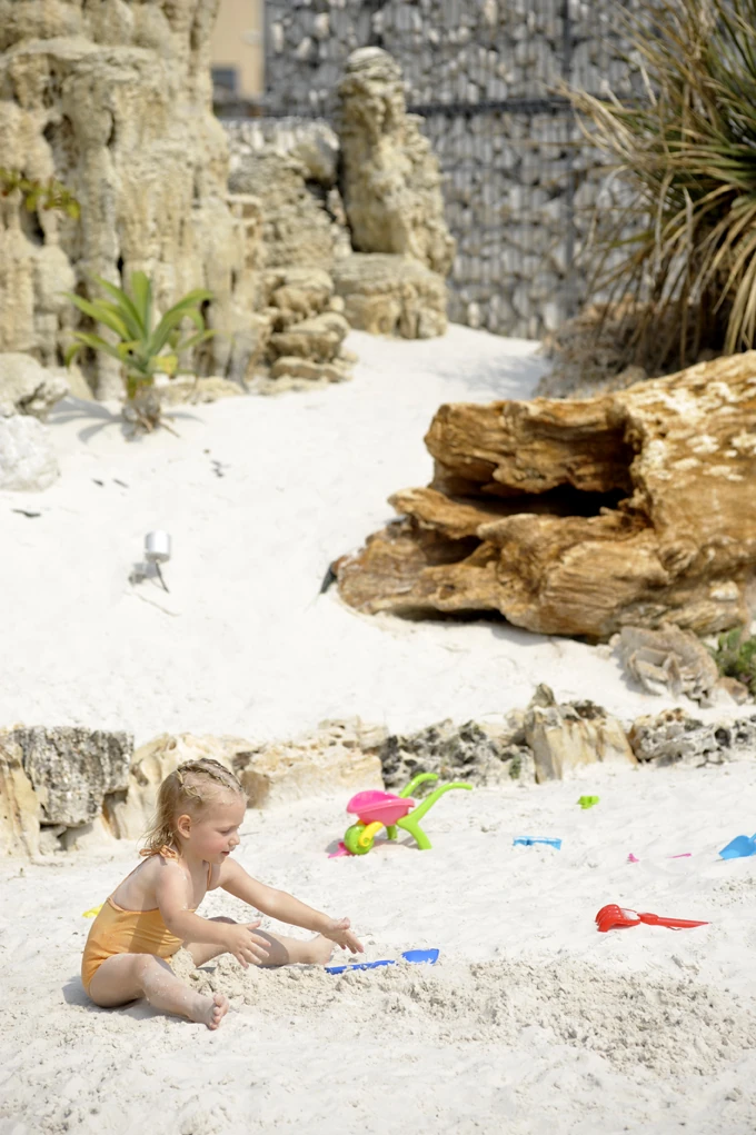 Zbliżenie na monolit Pipeline i skamieniałe pnie drzew w nowoczesnej architekturze krajobrazu Deseret.webp